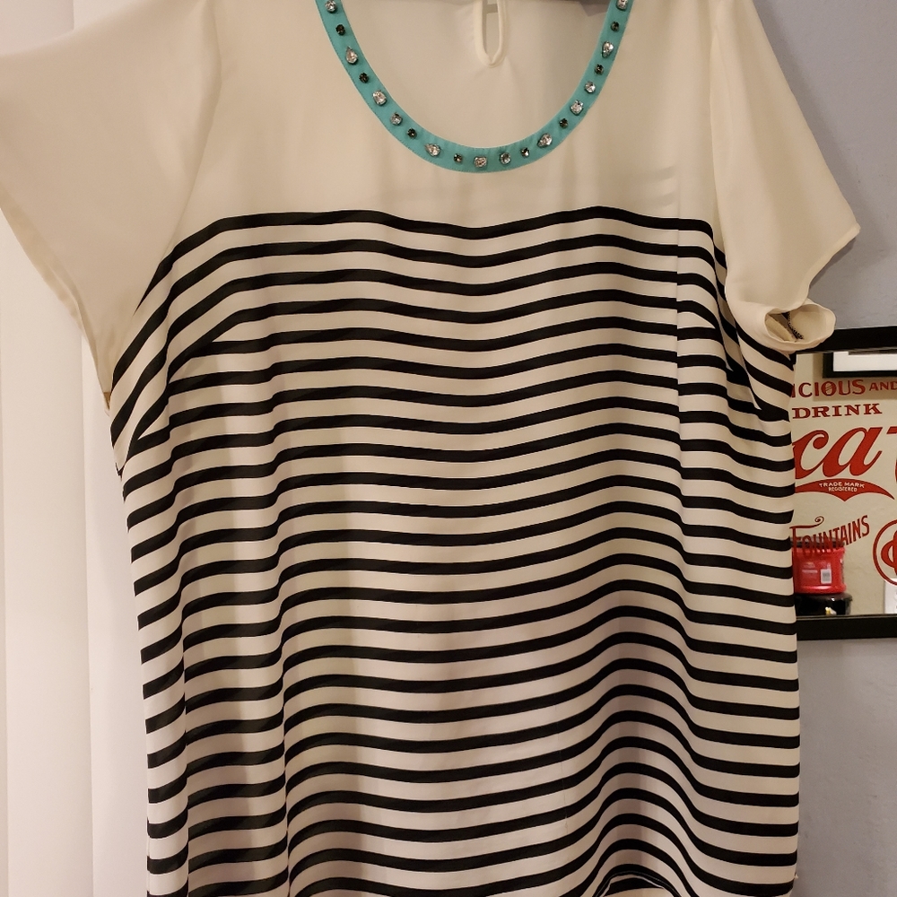 Lane bryant rhinestone blouse